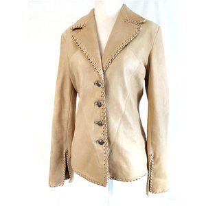 WESTERN Whipstich Exquisite Fitted Boho Jacket S